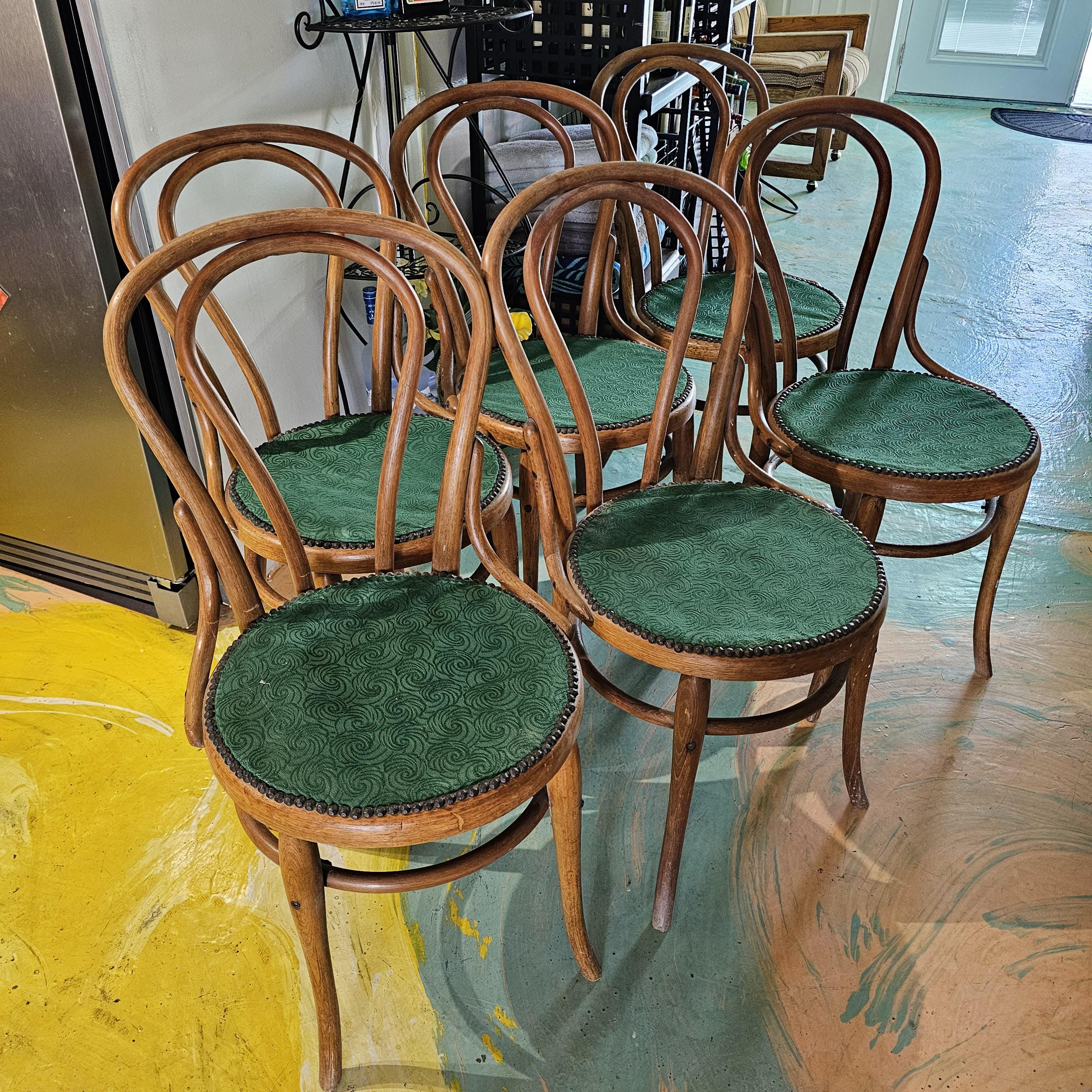 Vintage Bentwood Chairs With Upholstery Vintage Thonet Style