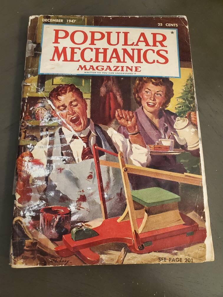 Vintage Popular mechanics magazine 1947s December Collectable Etsy