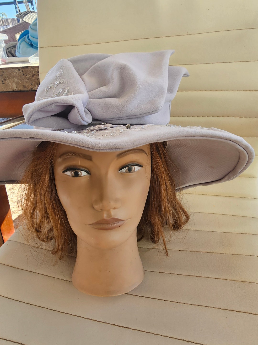 Vintage Hat Women Tea Elegant Hat by Studio B Made in China  display picture 2