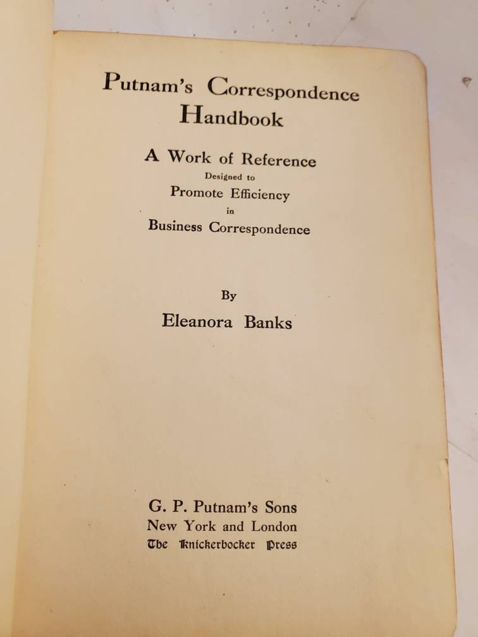 Vintage book Putnam's Correspondence Handbook 1912s by Etsy