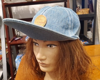 Vintage Lee Jeans Mesh Trucker Snapback Hat 80s 90s Promo Grunge
