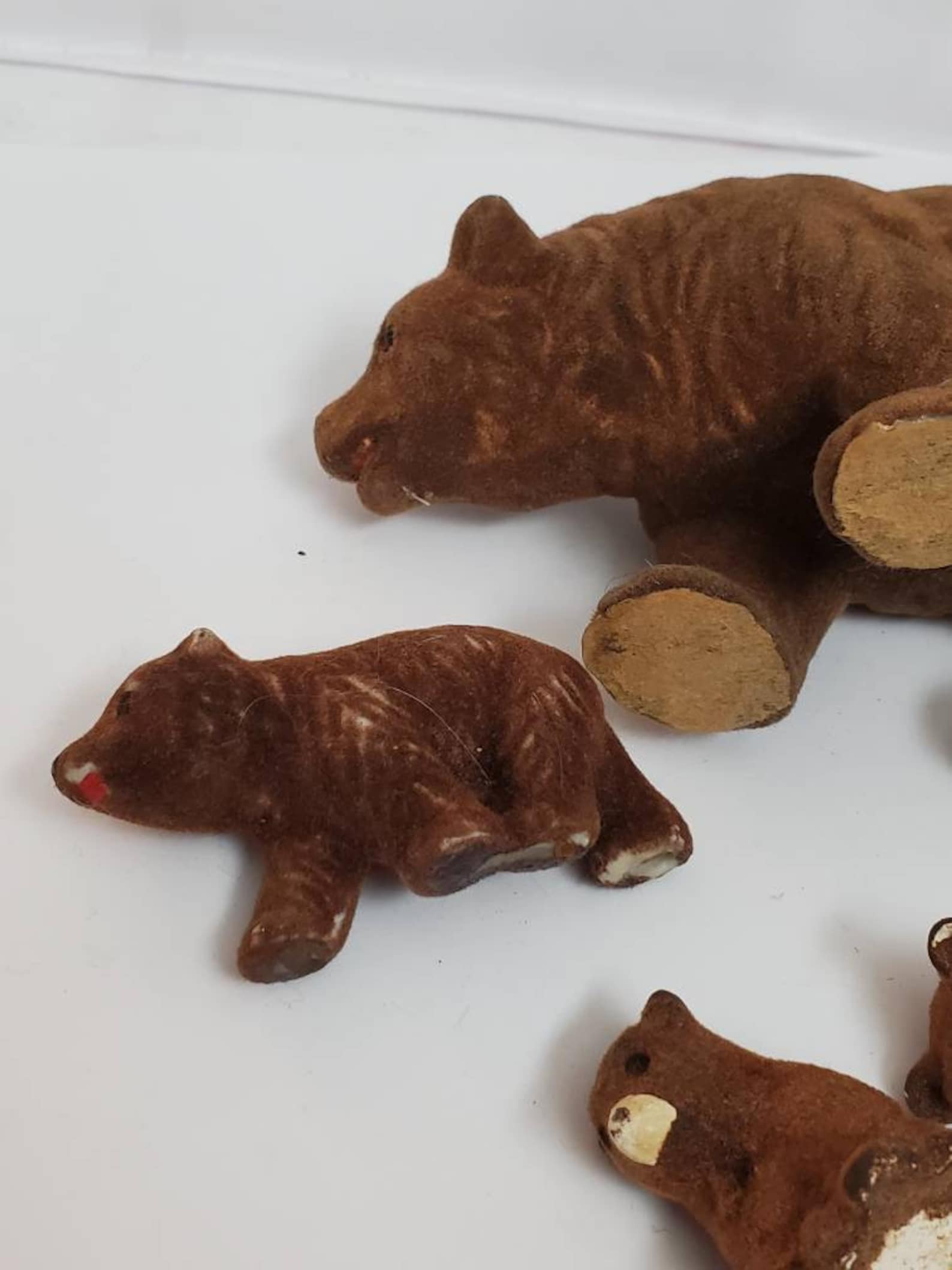 Vintage set Bear Figurines 4pc Etsy