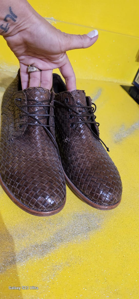 Vintage Men Shoes Vero Cuoio Brown Leather Moma Size 10  display picture 2