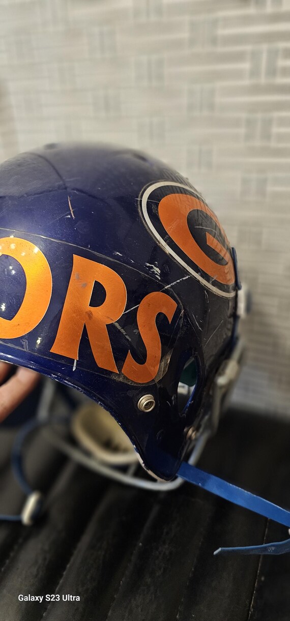 Collectible Gators Helmet Schutt Hybrid Mf L 2014 Season LAC Used View 6