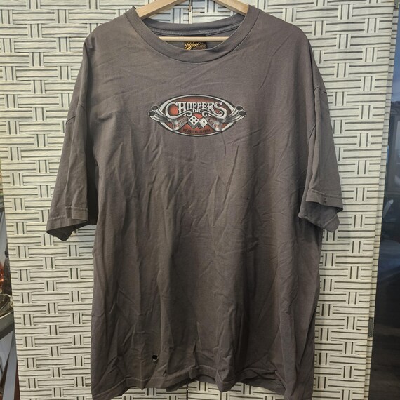 Vintage West Coast Choppers Shirt Men's 2XL Gray Cotton Rare