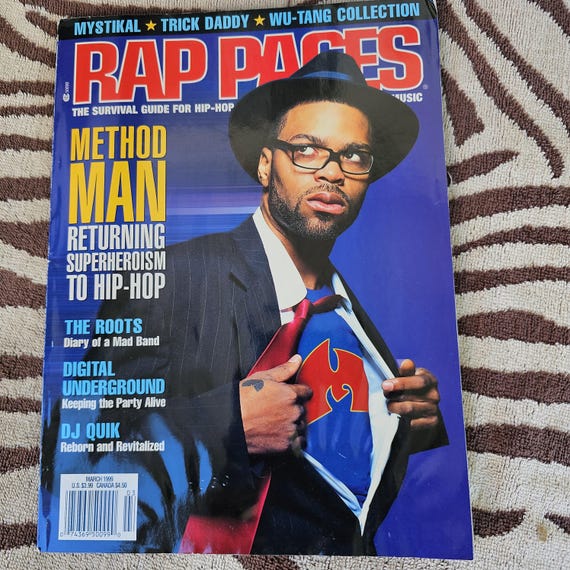 アート・デザイン・音楽 On The Run Magazine BLACKBOOKS SEEN 1999 Rap Pages Magazine March 99 Method Man Mystical/trick Daddy