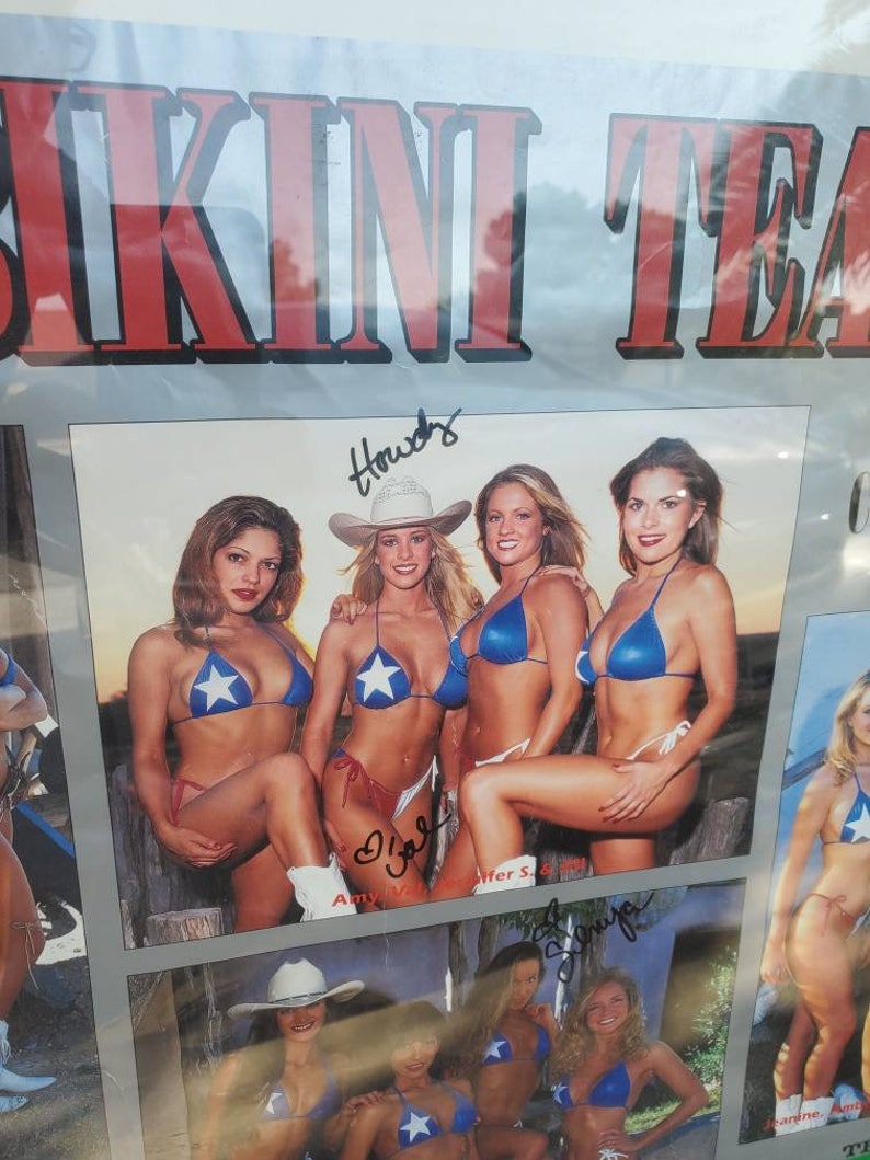 Collectible Poster Texas Bikini Team Rare Collector Edition Etsy