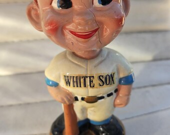 Vintage Chicago White Sox Boy Figurine Bobblehead Bobble head Bobbin Head 60s