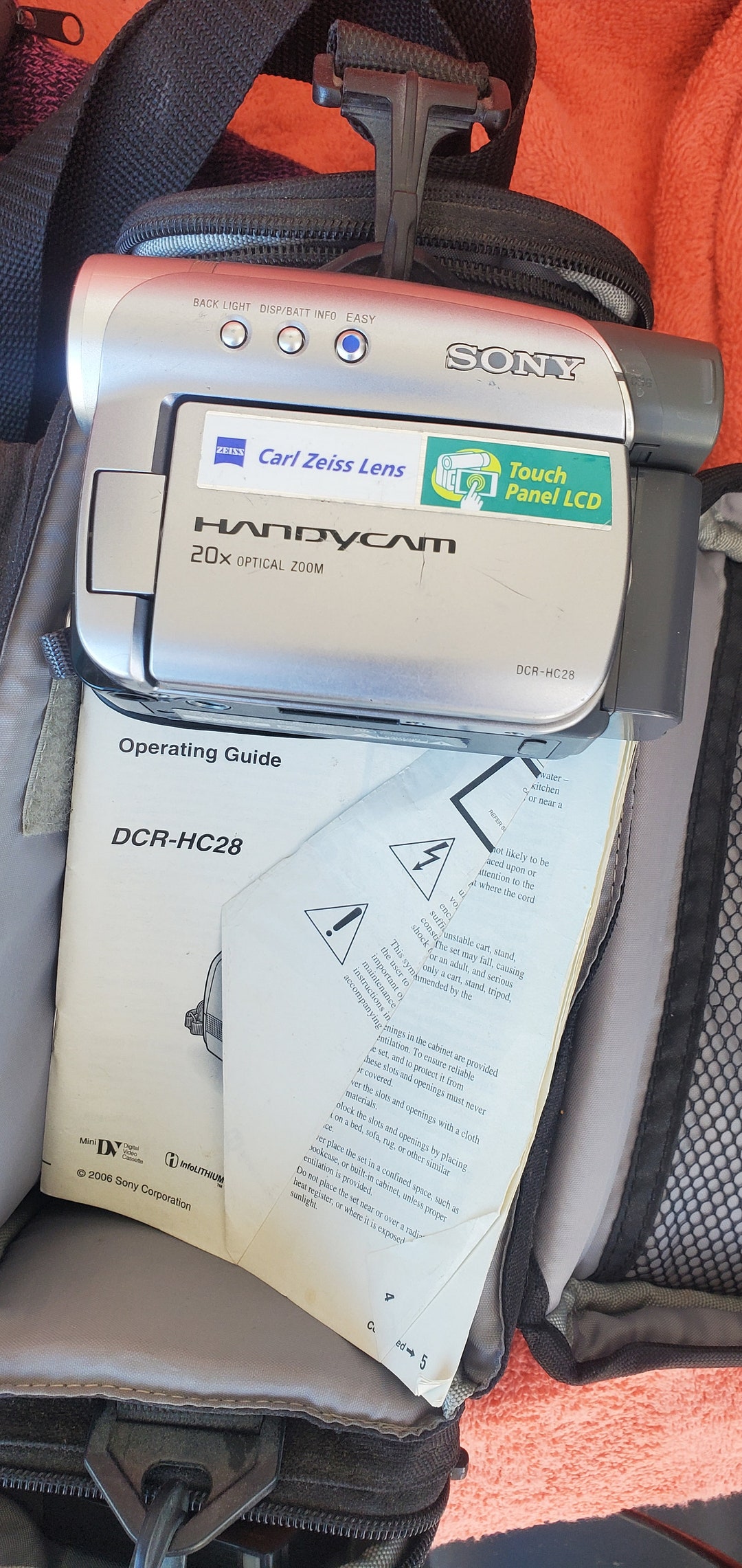 Sony Handycam DCR HC28 20x Optical Used Work/cable/cassette Etsy