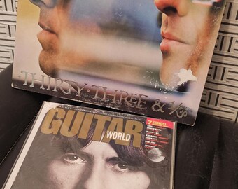 Vintage George Harrison Guitar World Magazine February 2002 And Vinyl Record 33