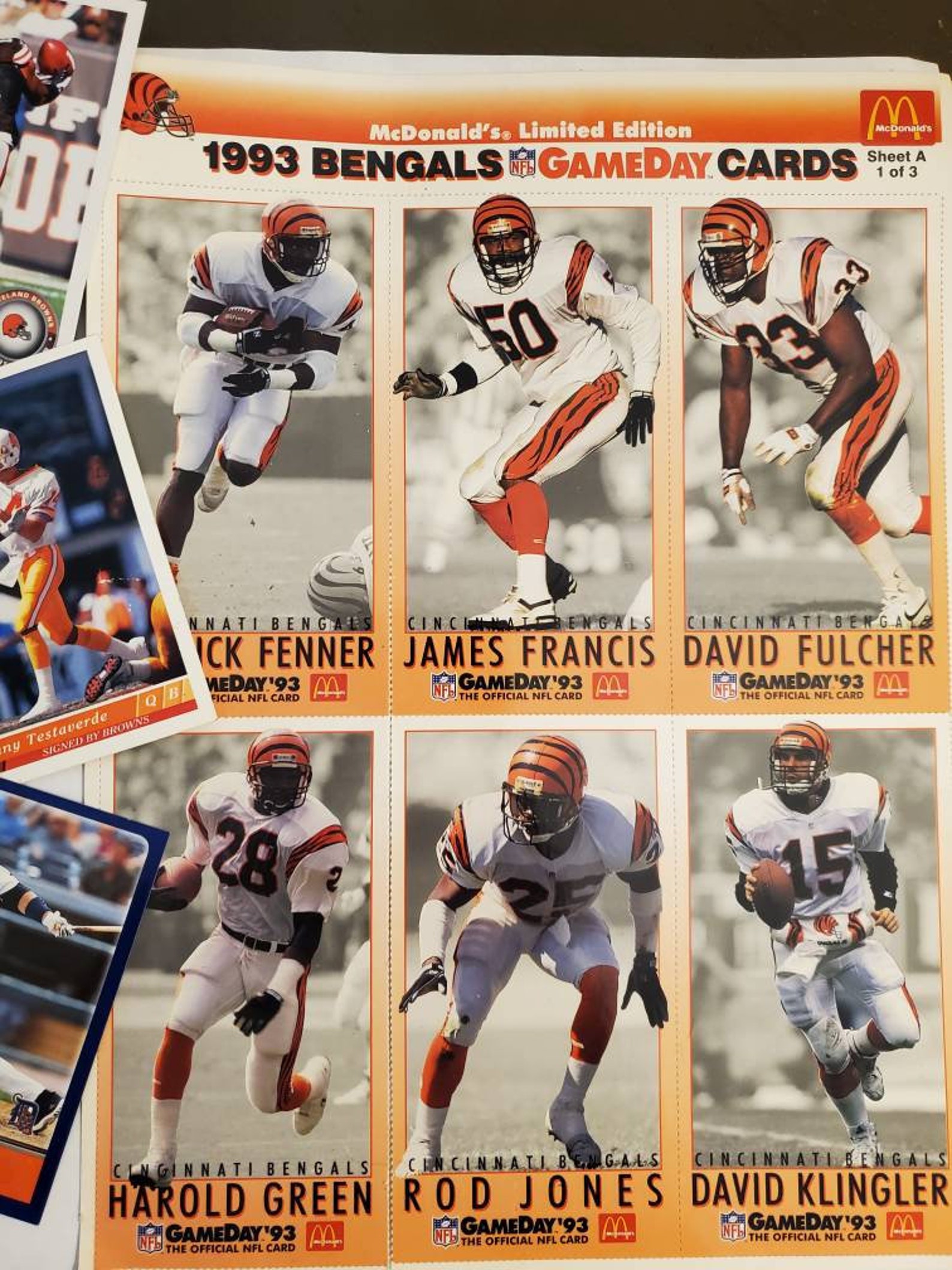 Collectible Sports Cards Mixed Lot 18pc McDonalds 1993 Game Etsy