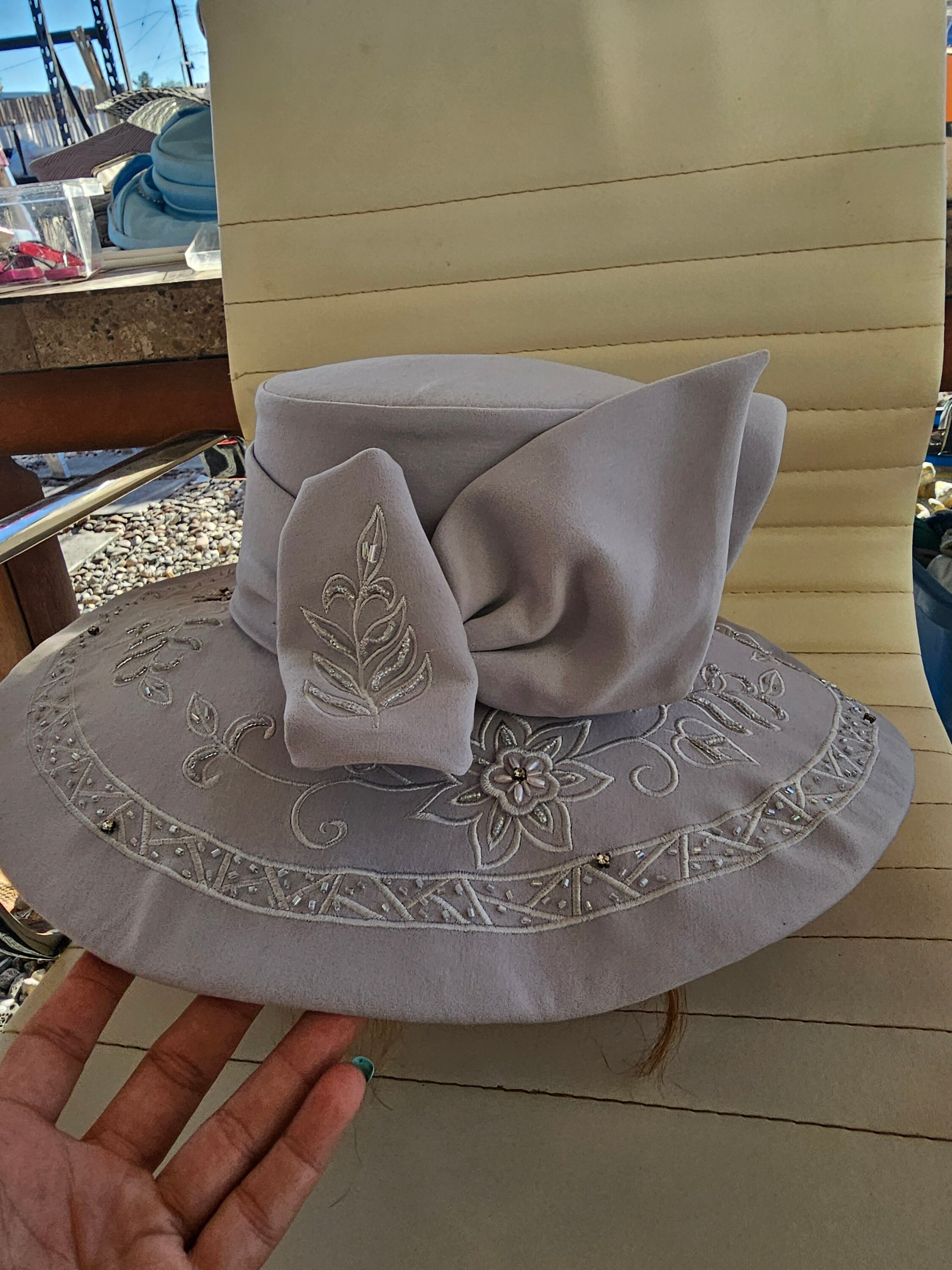 Vintage Hat Women Tea Elegant Hat by Studio B Made in China  display picture 1