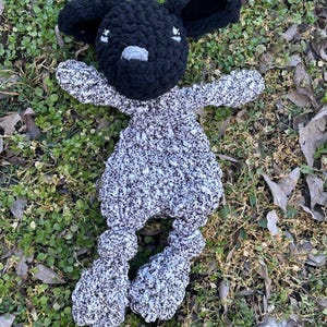 Crochet German Shorthaired Pointer Puppy Lovey–Brown & Speckled | Handmade Plush Dog Toy | Baby Shower Gift | Custom Colors Available