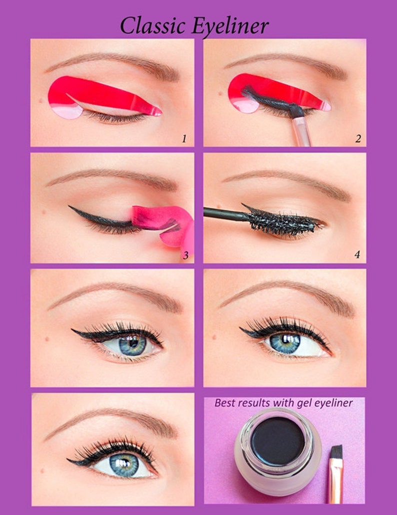 ORIGINAL 32 pcs Quick Eyeliner Stickies Stickers Stencils Etsy