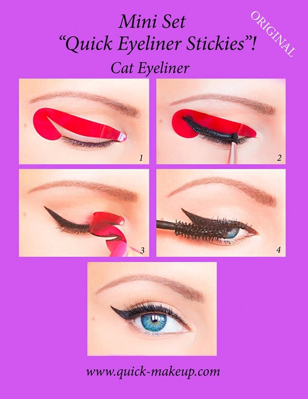 Schnelle Eyeliner Stickies Schablonen Kosmetische Augen Etsy