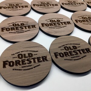 Custom Wood Coasters – Personalized Logo - Engraved Set for Corporate & Employee Gifts in Bulk image 16
