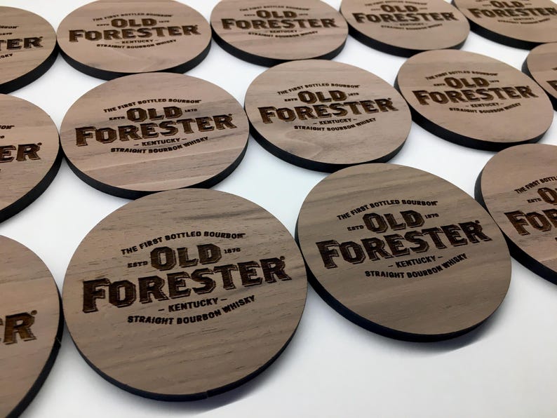 Custom Wood Coasters – Personalized Logo - Engraved Set for Corporate & Employee Gifts in Bulk image 16