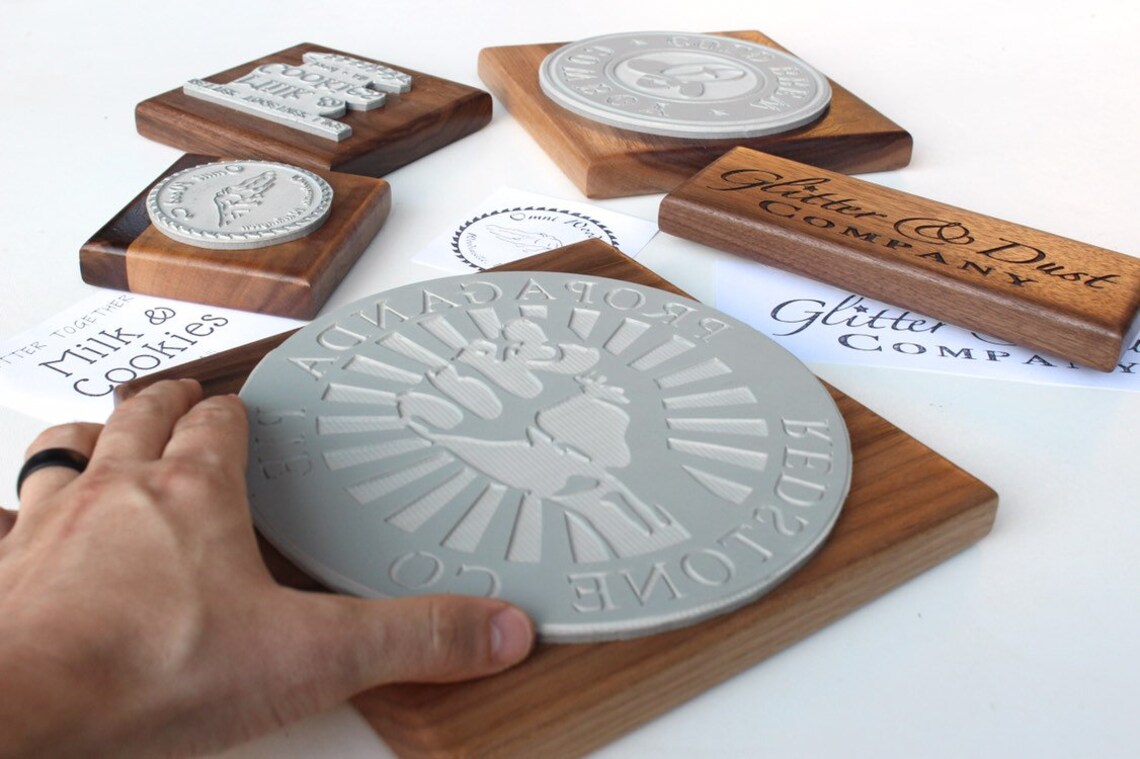 Large Stamp Custom Business Stamp Business Logo Wood Etsy