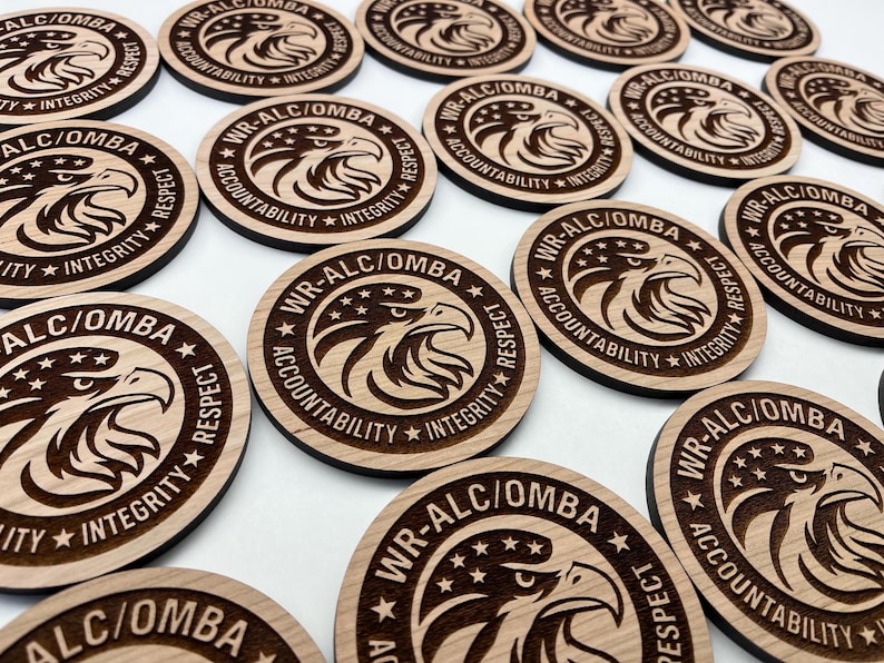 Custom Wood Coasters – Personalized Logo - Engraved Set for Corporate & Employee Gifts in Bulk image 17