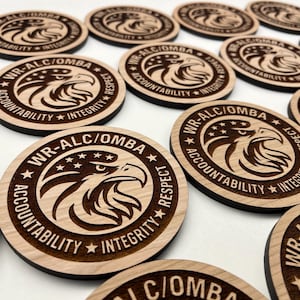 Custom Wood Coasters – Personalized Logo - Engraved Set for Corporate & Employee Gifts in Bulk image 11