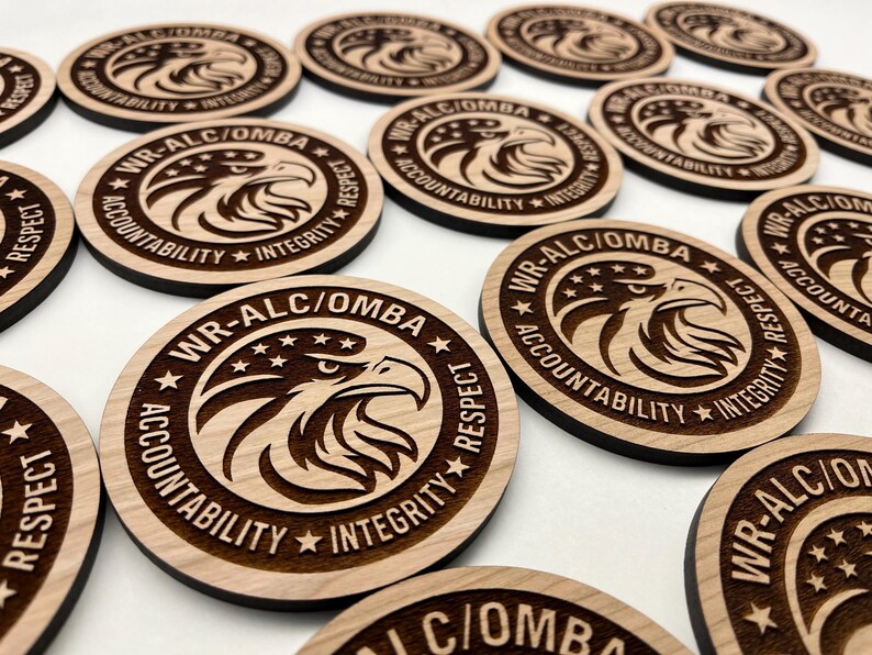 Custom Wood Coasters – Personalized Logo - Engraved Set for Corporate & Employee Gifts in Bulk image 11