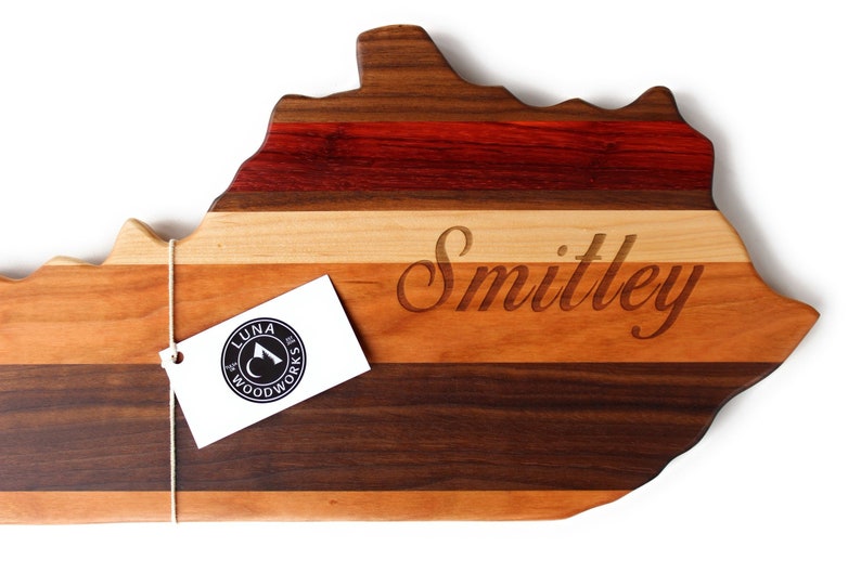 Kentucky Custom Cutting Board Personalized Gift Engraved Wood Wedding Anniversary
