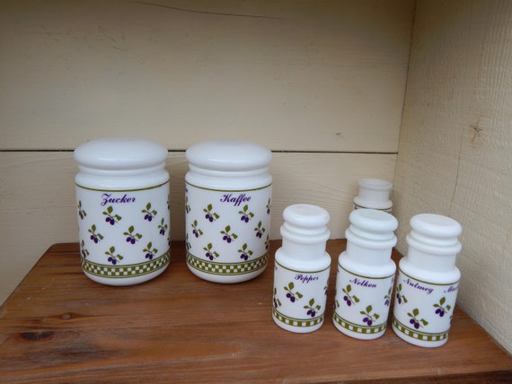 Featured image of post Green Milk Glass Canisters - Clicking any link below will take you to that product on ebay&#039;s main site in your country.
