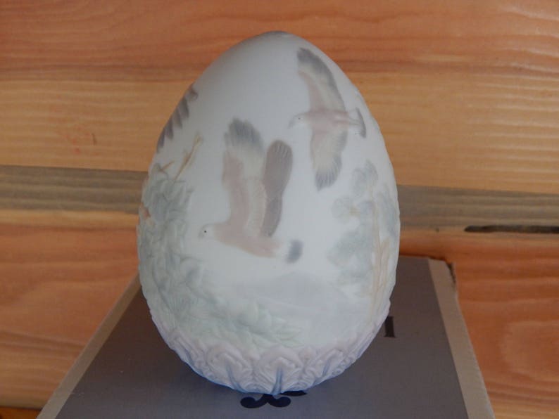 Lladro Eagle in Nest Bird and Chicks Retired Lladro Etsy