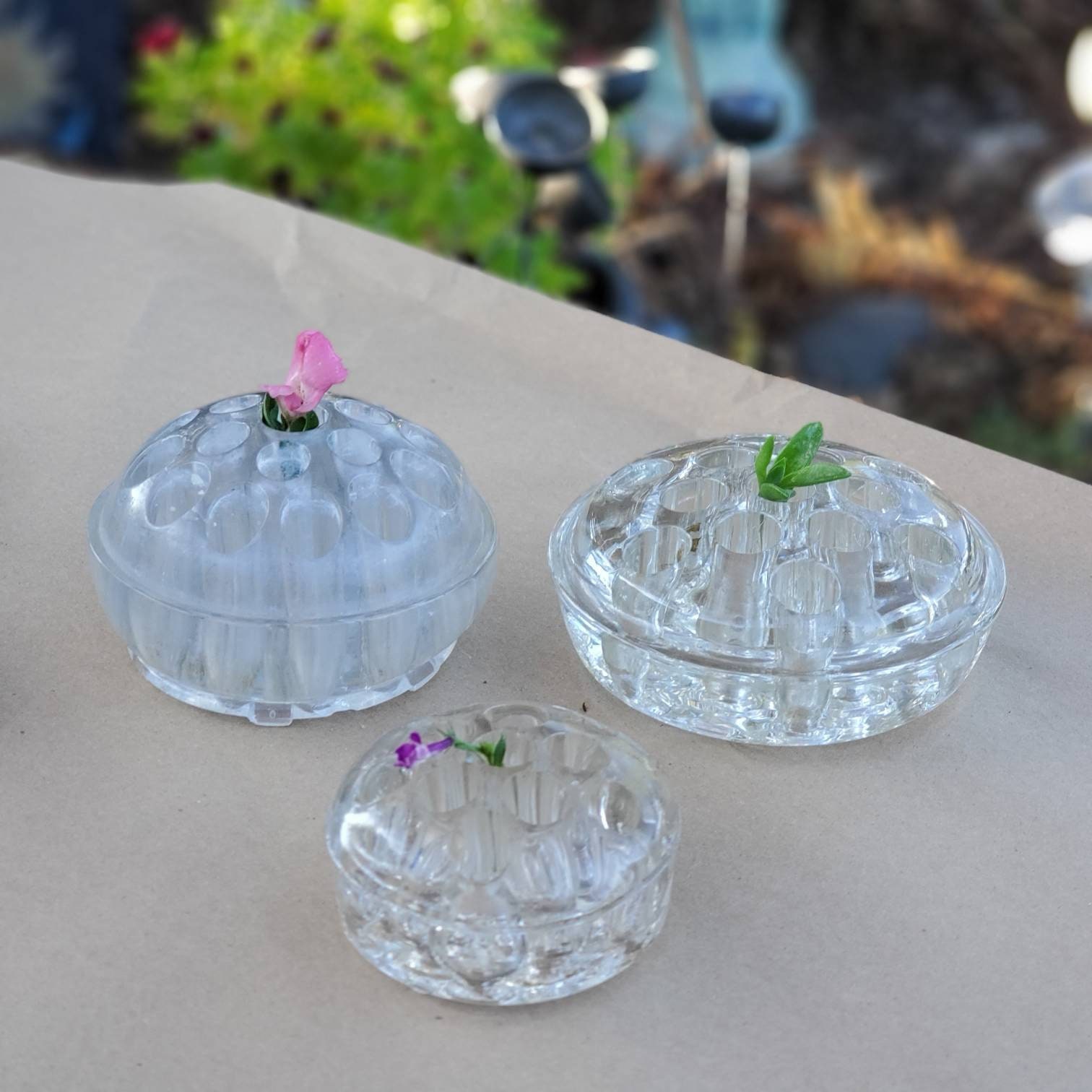 Vintage Flower Frogs Floral Gift Flower Arranging Frogs Etsy