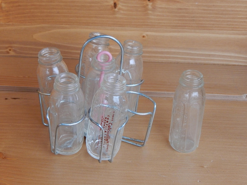 Vintage Glass Bottle Set 3 Evenflow Doll Bottle Mini Etsy