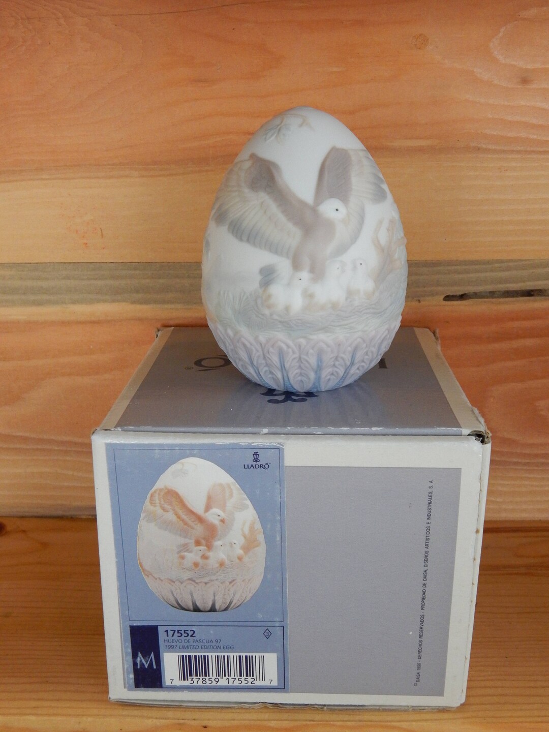 Lladro, Eagle in Nest, Bird and Chicks, Retired Lladro, Vintage
