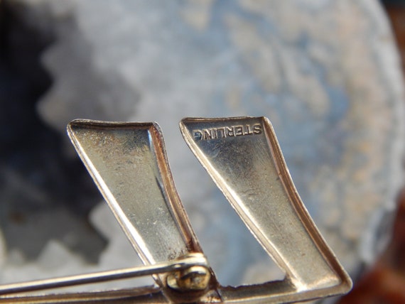 Vintage Sterling Silver, Musical Notes Brooch, Mu… - image 6
