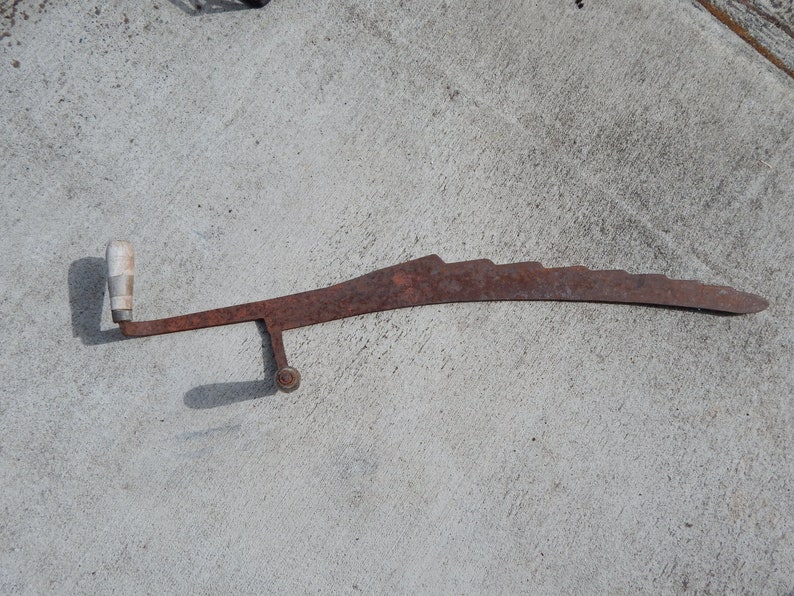 Antique Ice Cutter Hay Cutter Farmhouse Rustic Decor Etsy