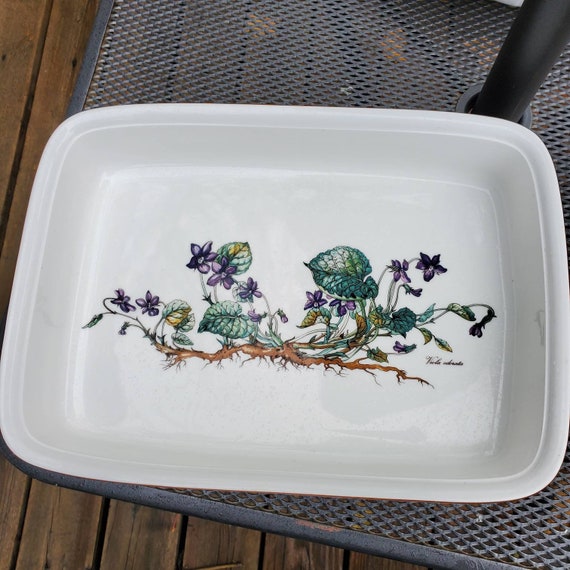 Villeroy & Boch Botanica Oven to Table Casserole Dish, Viola Odorata Large  14 Baking Dish, Porcelain, Lasagna Pan, European Baking Dish 