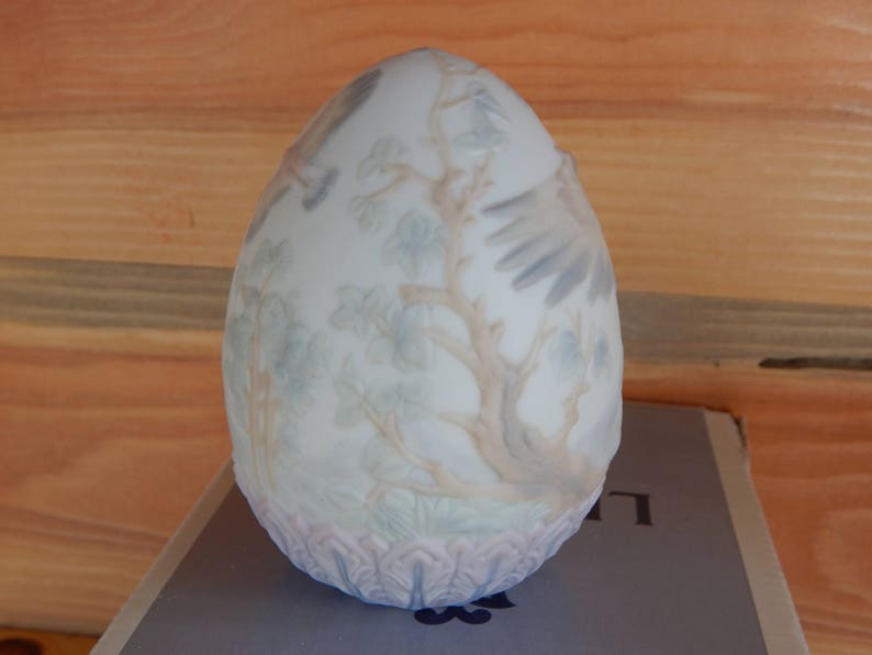 Lladro Eagle in Nest Bird and Chicks Retired Lladro Etsy