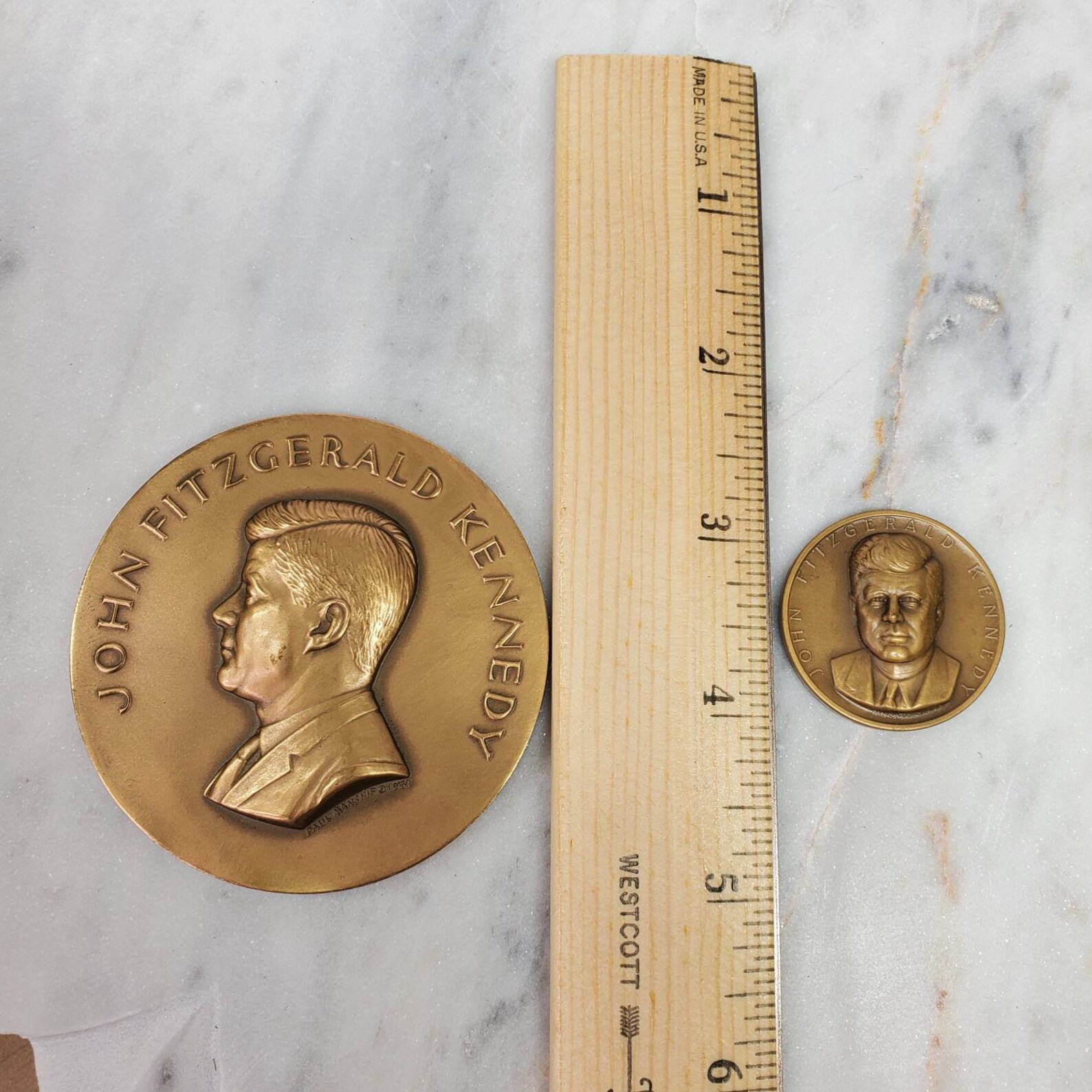 John Fitzgerald Kennedy Bronze Coins 1961 Medallion Coin US Etsy