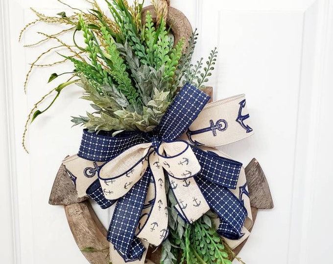Anchor Door Hanger, Anchor Door Wreath, Nautical Door Hanger, Nautical