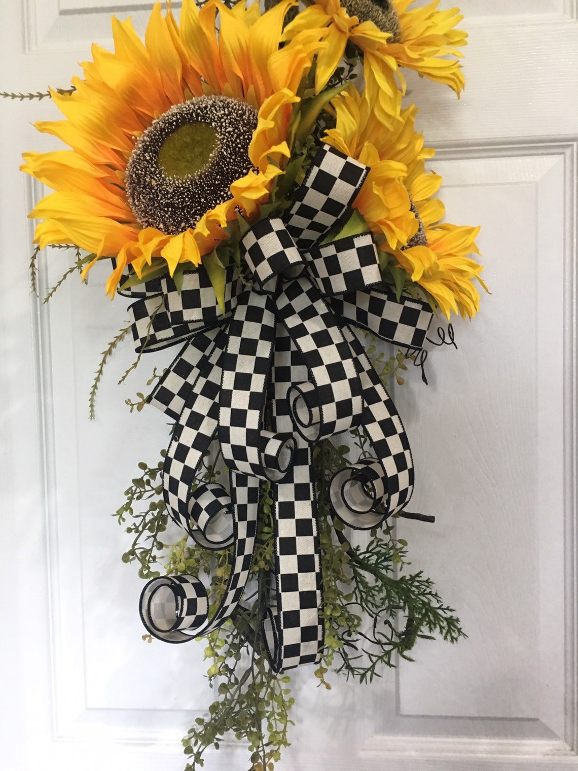 Sunflower Swag Fall Sunflower Swag Summer Sunflower Swag Etsy