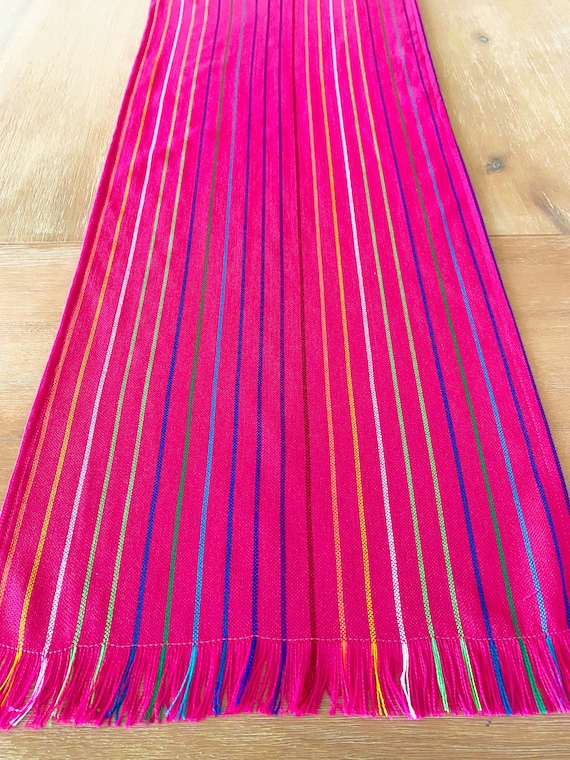 Rainbow fiesta decoration, Mexican table runner, tablecloth, placemats