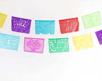 Papel Picado Banner 5-Pack: Medium Mexican Fiesta Garland