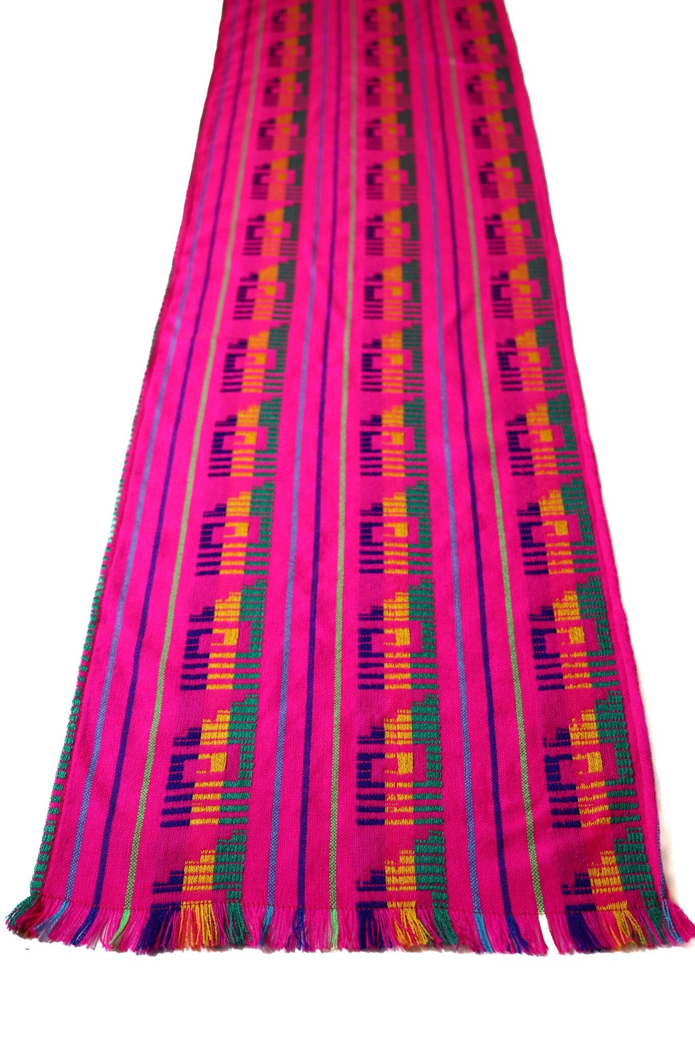 Valentines day party Mexican table runner placemats napkins or tablecloth Hot pink bohemian summer party Coachella party