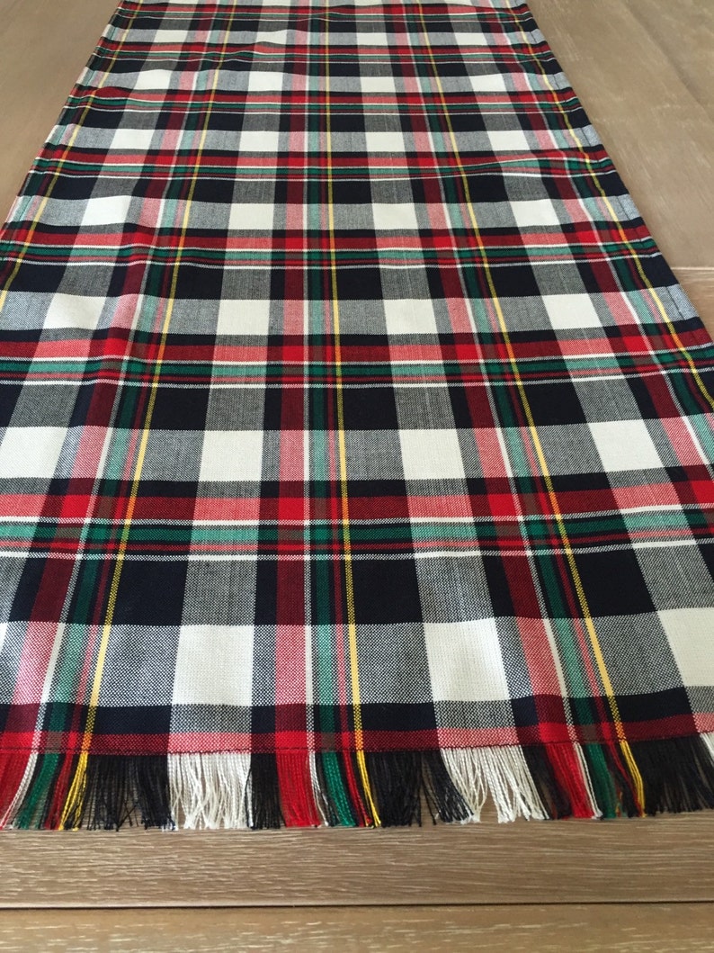 Christmas Plaid Table Runner Tablecloth Placemats or - Etsy
