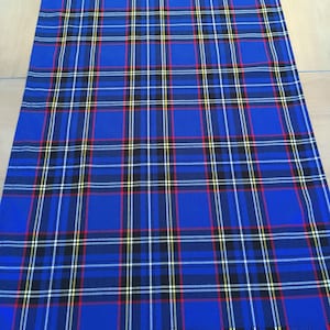 Christmas plaid table runner or napkins. British table decor, Formal Holiday, Traditional tartan fabric, English table runner, British decor