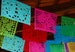 Mexican papel picado garland, tissue paper or plastic banner, fiesta party supplies, bunting decorations, WHOLESALE 5 PACK- LARGE size 