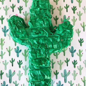 Cactus Piñata, Mexican fiesta supplies, bohemian party supplies, cactus party decor, boho chic decor, girls party decorations, desert party image 3