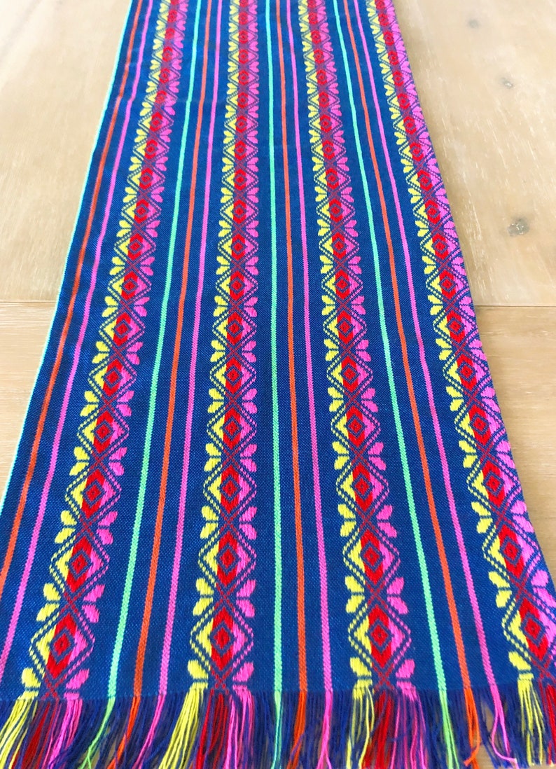 Mexican fiesta table runner placemats woven napkins or Etsy