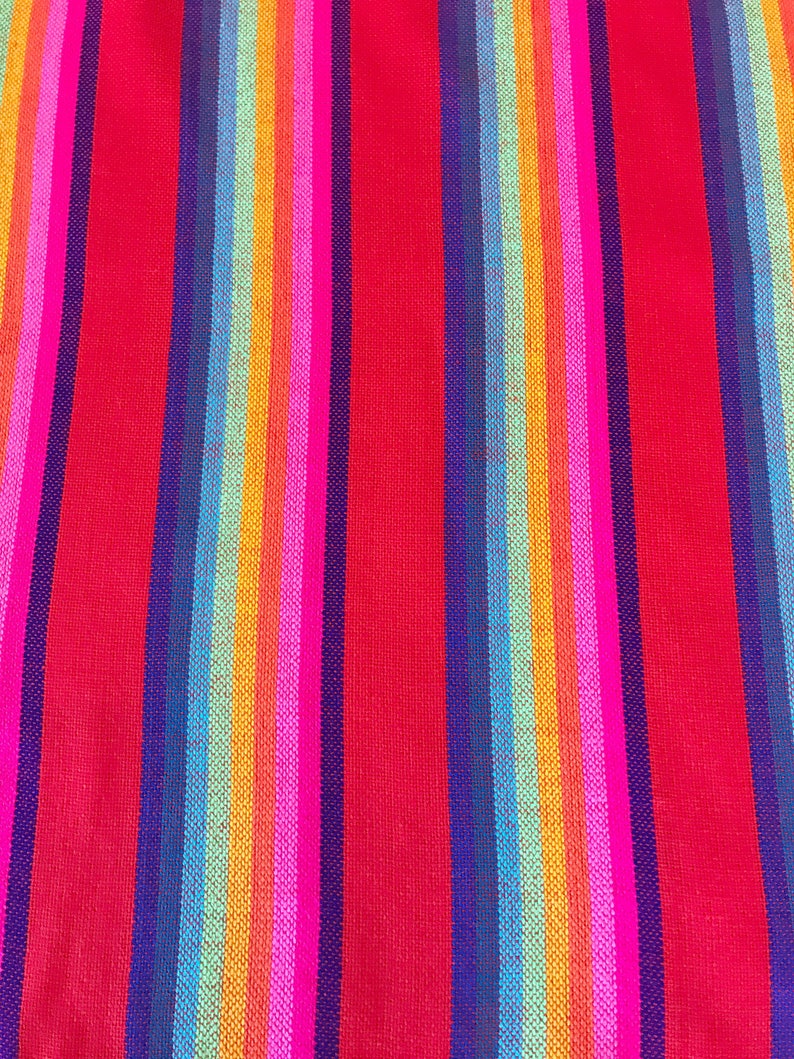 Mexican Table Runner Tablecloth or Napkins. Striped Bright Etsy
