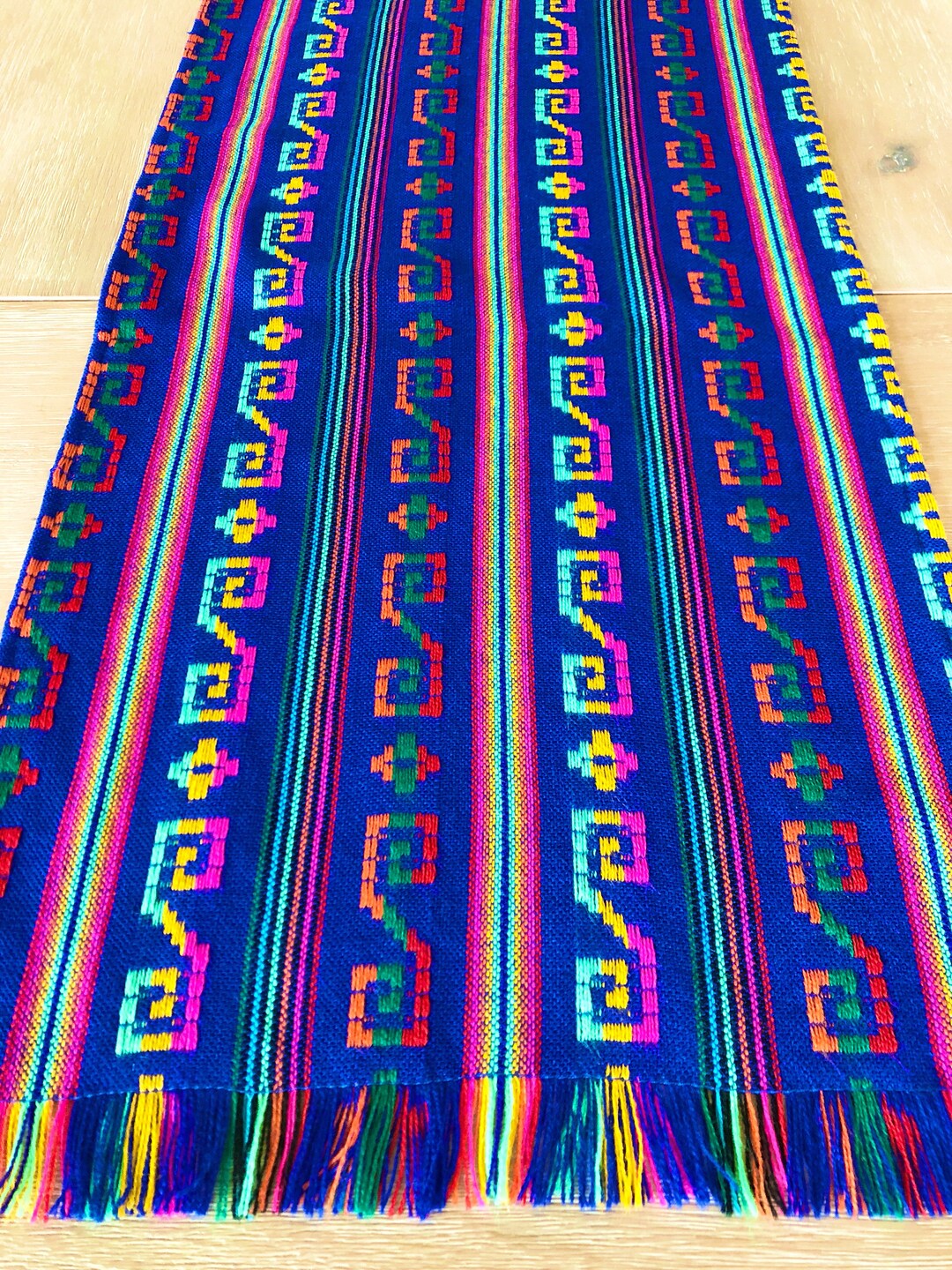 Mexican Fiesta Table Runner Placemats Woven Napkins or Etsy