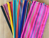 Decoración Fiesta Mexicana - 20 Servilletas De Papel 33x33cm + 25 Pajitas, Rayas Coloridas