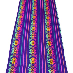 Mexican fiesta table runner, 72” rainbow purple, southwest design, Mexican fiesta decorations, Mexican table linens, wedding table runner